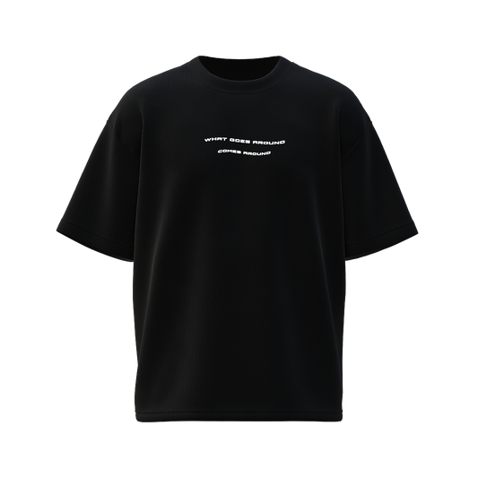 QUARMA oversized T-shirt BLACK